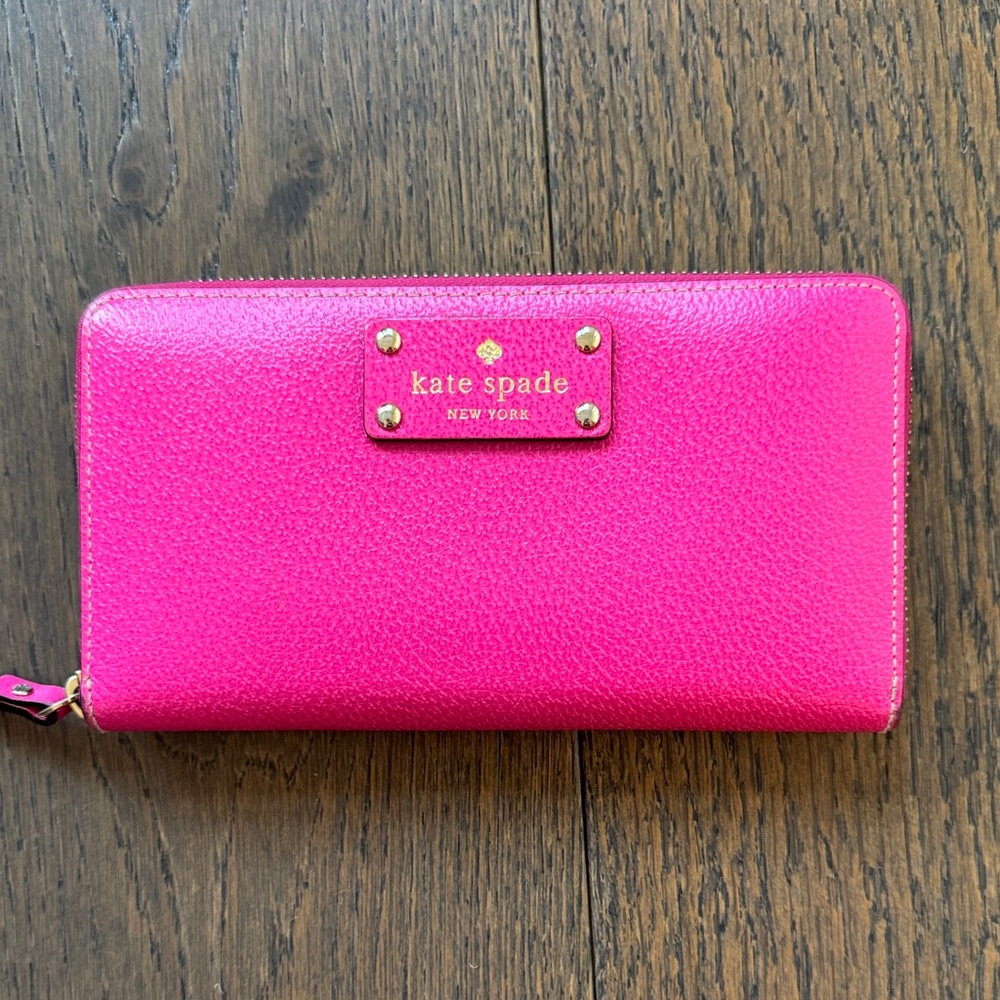 Kate Spade Fuchsia Leather Wallet